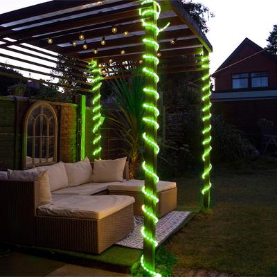 Led Rope Light With Wiring Accessories Kit 90M Green