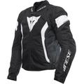 Dainese Avro 5 Motorcycle Textile Jacket, schwarz-weiss, Größe 60