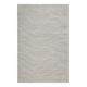 Tapis plat velours ras à reliefs motif beige et gris 200x200