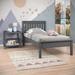 Contempo Mission Twin Dark Grey Bed with Best Friend End Table Pet Bed