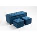 3 Sets Lift Top Storage Ottoman Bench w/ Button-tufted Top Bench