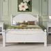 Full Size Platform Bed, Solid Wood Bed Frame with Headboard