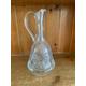 Vintage Heavy Cut Glass Wine Decanter Jug