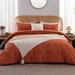 3 Pieces Chevron Tufted Vintage Comforter Sets