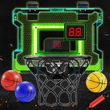 VATOS Mini LED Basketball Hoop for Kids Teens Adults Indoor Hoop Over the Door with Electronic LED Score Record and Sounds Gift for Aged 3+
