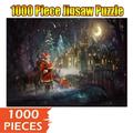 QIIBURR 1000 Piece Puzzle for Adults Christmas Christmas 1000 Piece Adult Children Puzzle Holiday Gift Pattern Toy Christmas Puzzles for Adults 1000 Piece Christmas Gifts for Family and Friends