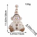 NUOLUX Christmas Ornament Xmas Decoration Xmas Plush Doll Ornament Christmas Decoration