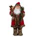 Christmas Decorations Santa Claus Figure Standing Traditional Red Santa Claus Figure