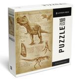 Lantern Press 1000 Piece Jigsaw Puzzle Tyrannosaurus Rex Dinosaur Da Vinci Style