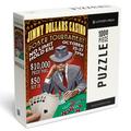 Lantern Press 1000 Piece Jigsaw Puzzle Poker Tournament Vintage Sign