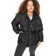 TRENDYOL Damen Trendyol Women's Large Sizes Slim Puffer Plain Woven Fabric Large Sizes in Winter Jacket Coat, Schwarz, 42 EU