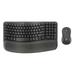 Logitech Wave Keys MK670 Wireless Keyboard and Mouse Combo for Windows/Mac with Integrated Palm-rest Graphite