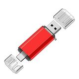 USB C Flash Drive Type C USB Memory Stick 64GB USB 2.0 and USB C OTG 2 in 1 USB Stick 64GB Thumb Drive for USB-C Device Smartphones Compter