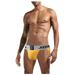Ydkzymd Cotton Boxer Briefs underwear Comfort Flex Mens Boxer Briefs Sexy Stretch Mens Cotton Boxer Briefs Yellow XL