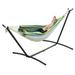 Portable Hammock with Stand & Carry Bag Blue & Green