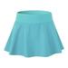 Outfmvch Womens Dresses Blue Dress Women Shorts Fashion Tennis Pants Fold Sports Running Golf Plus Size Skrit Midi Skirt Blue L