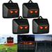 4/3/2/1 Pack Solar Nocturnal Animal Repeller Predator Deterrent with Red LED Lights Waterproof Fox Raccoon Skunk Deer Repellent for Garden Farm Chicken Coop(2 Pack)