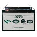 New York Football Jets Established 1960 - Classic Logos through the years Wool Heritage Dynasty Banner 22 x 14