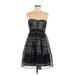 BCBGMAXAZRIA Cocktail Dress - Party: Black Dresses - Women's Size 8