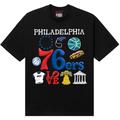 Unisex NBA x MARKET Black Philadelphia 76ers Claymation T-Shirt