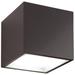 Bloc 3.3"H x 5.5"W 1-Light Flush Mount in Bronze