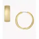 Fossil Women's All Stacked Up Gold-Tone Stainless Steel Hoop Earrings - Gold-Tone