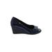 BC Footwear Wedges: Blue Shoes - Women's Size 7