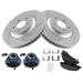 2012-2013 Chevrolet Impala Front Brake Pad and Rotor and Wheel Hub Kit - TRQ BKA21753