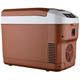 Car Refrigerator Mini Fridge,Car Refrigerator 10L, Small Portable Fridge Compact Freezer,Mute, Mini Car Fridge Outdoor Travel Refrigerator,Suitable for Car Outdoor Family Bar Travel Brown,LCD