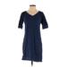 Lands' End Casual Dress: Blue Dresses - Women's Size Small