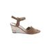 Attilio Giusti Leombruni Wedges: Tan Shoes - Women's Size 38.5