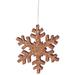 The Holiday Aisle® 18" Copper Glitter Snowflake Christmas Ornament Plastic | 1 H x 18 W x 18 D in | Wayfair 0210D71F3E6A4CCE97DFD674214102F0