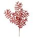 Primrue 22" Bipinnate Glitter Leaf Aritificial Christmas Spray | 22 H x 11 W x 4 D in | Wayfair 51A5C761F2C140A0990F9C4B3397DE27