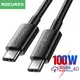 Rocoren 100W USB C vers USB Type C Câble USBC PD Charge Rapide Chargeur rette USB-C 5A VopeC Câble