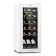 Klarstein Shiraz 18 Slim Uno Weinkühlschrank 50l 18Fl Touch-Bedienfeld 5-18°C Weißes Glas