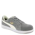 PUMA Safety Iconic Suede Low SD SR Comp Toe - Mens 7.5 Grey Oxford Medium