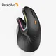 ProtoArc EM11 Bluetooth Wireless Vertical Mouse Rechargeable Ergonomic RGB Backlit Mice for Windows