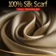 100% Real Silk Scarf Women Bufanda Hangzhou Silk Shawls Wraps for Lady Solid Neckerchief Natural