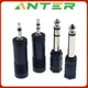 1PC 6.35mm 6.5mm 1/4" mono Male to 3.5mm 1/8" Female Connector 2 Pole 3 Pole Jack Audio Speaker