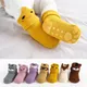 Coral Fleece Baby Anti Slip Floor Socks Autumn Winter Newborn Warm and Thick Socks New Born Baby