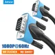 Jasoz 1080P VGA Cable 15 Pin VGA Male to Male Black Braided High Premium Shielding HDTV VGA Cable