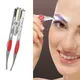 LED Illuminated Eyebrow Clip Non-slip Eyebrow Tweezers Clipper Trimming Stainless Steel Hair Removal