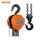 VEVOR Manual Chain Hoist G80 Galvanized Carbon Steel with Double-Pawl Brake Auto Chain Leading &