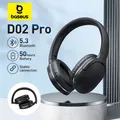 Baseus D02 Pro Cuffie Bluetooth senza fili Auricolari stereo HIFI Cuffie sportive pieghevoli con cavo audio per iPhone tablet