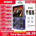 Open Source R36S Console per videogiochi portatile retrò sistema Linux schermo IPS da 3.5 pollici lettore Video tascabile portatile R35S 64GB giochi