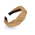 Fashion Solid Band Verknotet Haarbänder Bunte Gold Stirnbänder für Frauen Mädchen Wein Rot Breiten