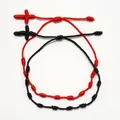 4 stili lucky red rope bracelet braccialetto intrecciato fatto a mano amuleto regolabile 7 nodo