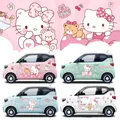 Sanrio Hallo Kitty Auto Aufkleber Körper Aufkleber Kawaii Anime Figur Auto Abdeckung Miniev Auto