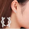 Oly2u New Fashion DAN Jewelry orecchini per le donne molecole chimiche ear brincos 2024 DNA Science