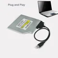 1 pz USB 2.0 a Mini Sata II 7 + 6 13 pin adattatore per notebook CD/DVD ROM convertitore unità